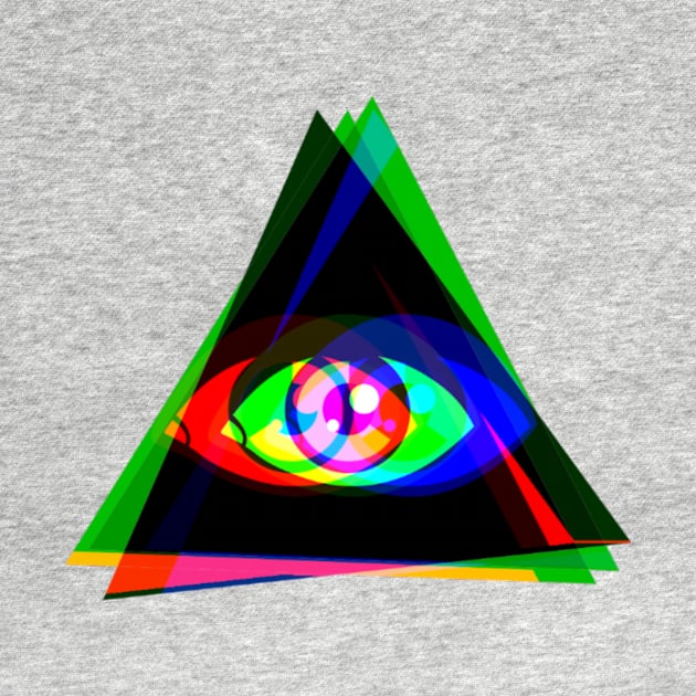 COLORFUL ALL SEEING EYE by LoveMoneyHateGov